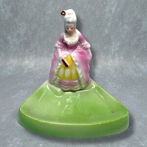 Vintage Marie Antoinette French Lady Ring Trinket Dish Barvaria Bridgerton.